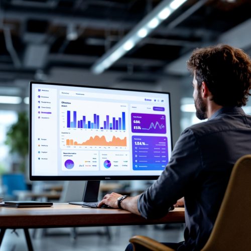 man-is-working-computer-with-graph-screen